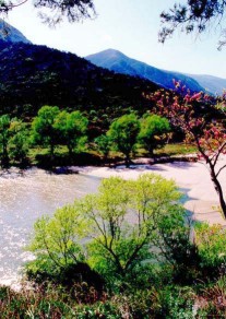 Nestos river in Northen Greece